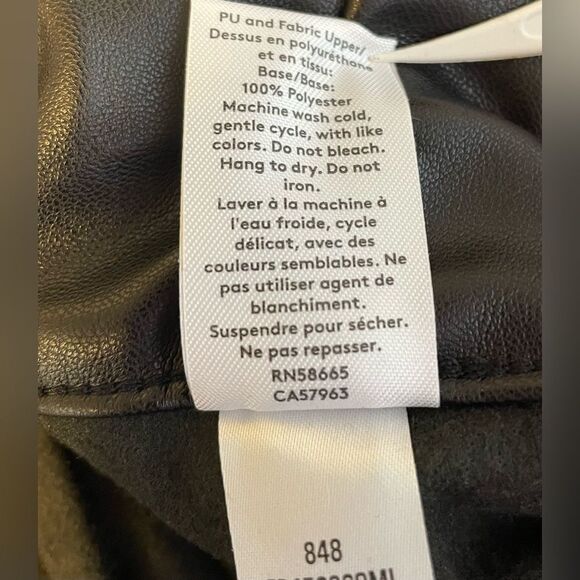 Open Edit Black Pleather Pants M - Picture 11 of 11